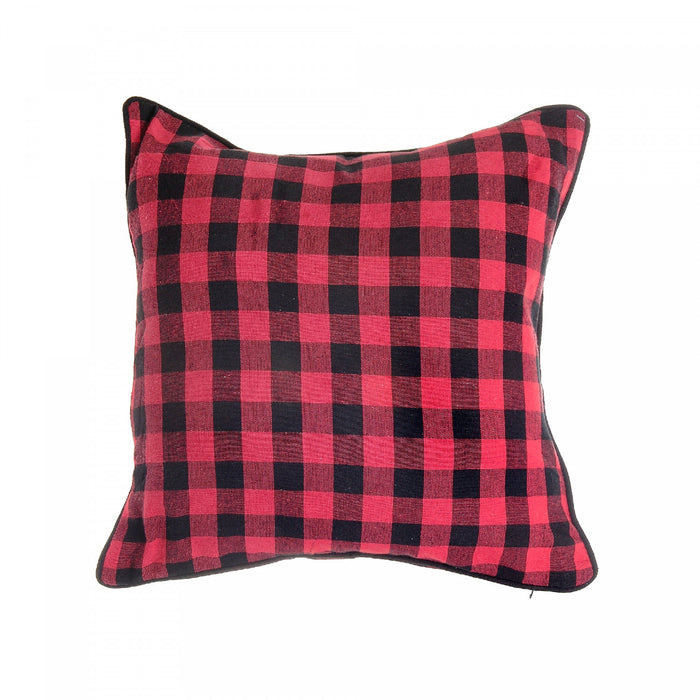 Filled Cotton Cushion 18\" x 18\" Buffalo Set of 2 Cushions