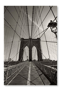 Brooklyn Bridge In New York City 24x36 Wall Art Frame And Fabric Panel