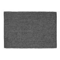 Chambray Ribbed Placemat Black - Set of 12