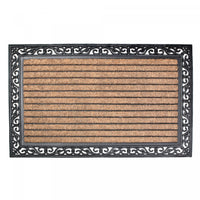 Rubber And Coir Brush Floormat Striped - 30 x 48