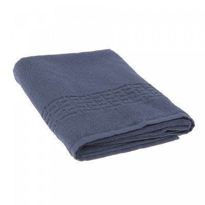 Basketweave Bath Towel 27 x 50 Navy Blue - Set of 2 Towels|Serviette de bain nattée bleu marine 27 x 50 - ensemble de 2 serviettes