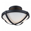 Cara Black 2-Light Flush Mount