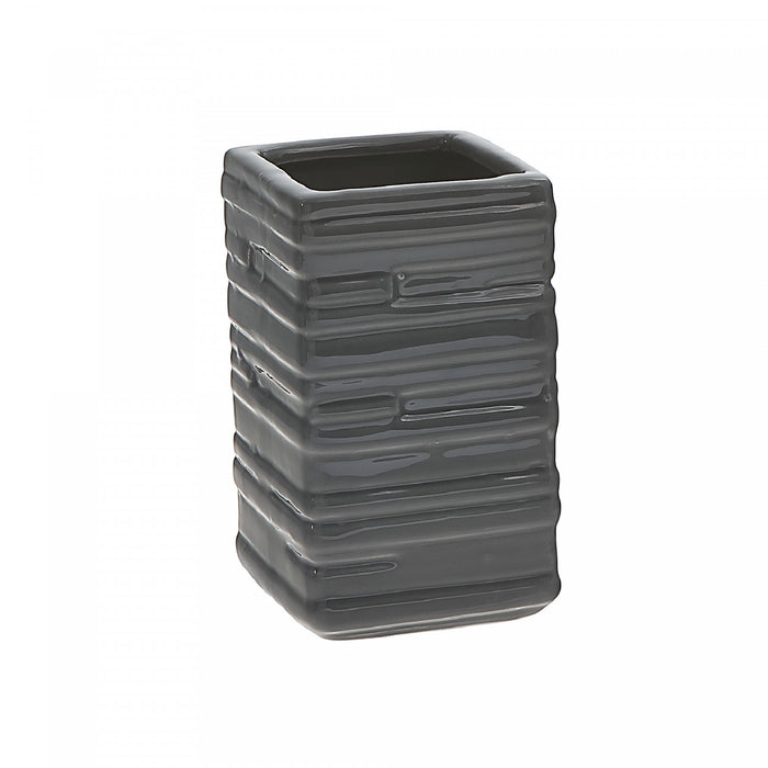 Ceramic Tumbler Grey Slate - Set of 2 Bath Accessories