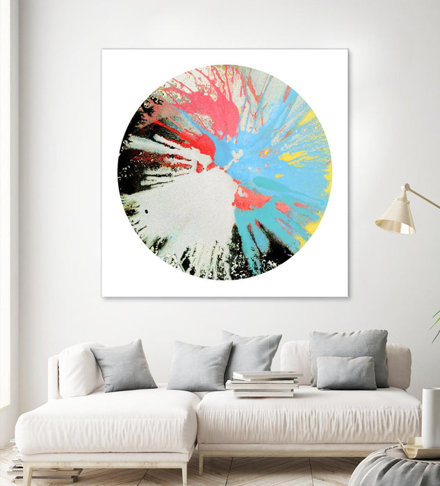 \"Spin Art 10\" Giant Art 72x72 Wall Art
