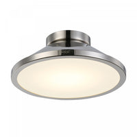 Lucida Nickel Integrated LED Flush Mount