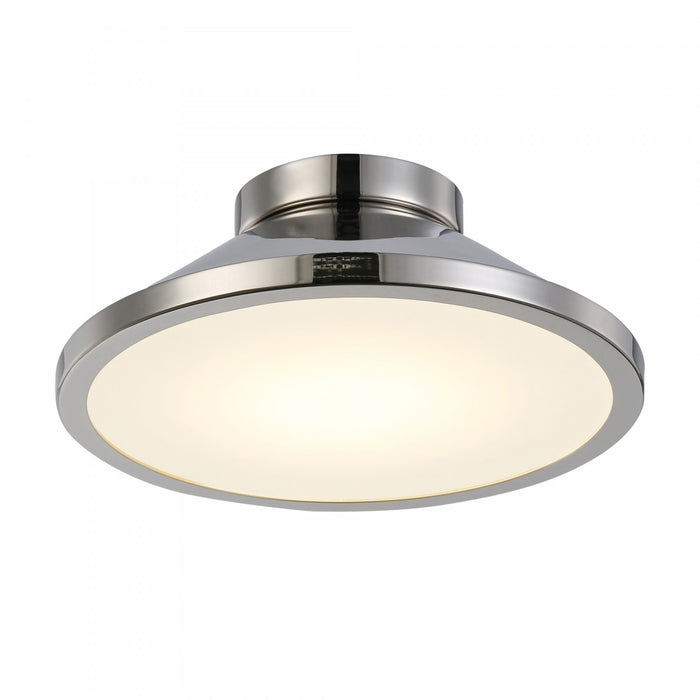 Lucida Nickel Integrated LED Flush Mount