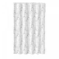 14pc Set Peva S. Curtain 12 Hooks and Bathmat Paris Shower Curtains