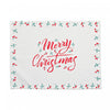 Holly Berries Border Placemat Merry Christmas - Set of 12