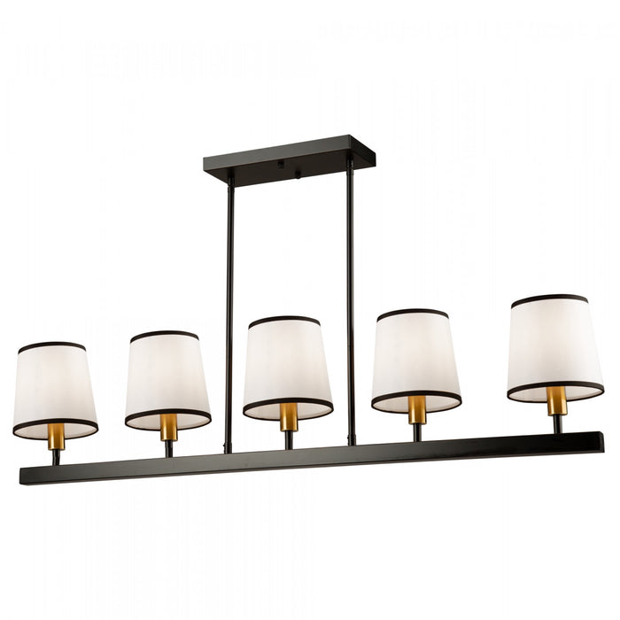 Coco 5-Light Black Gold Ceiling Light