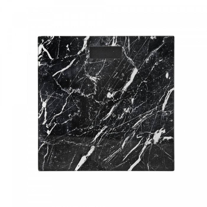 Digital Glass Body Scale Square - Black Marble Bath Accessories