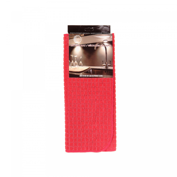 Microfibre Drying Mat Red - Set of 2