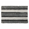 Microfibre Striped Bathmat Grey 20 x 32