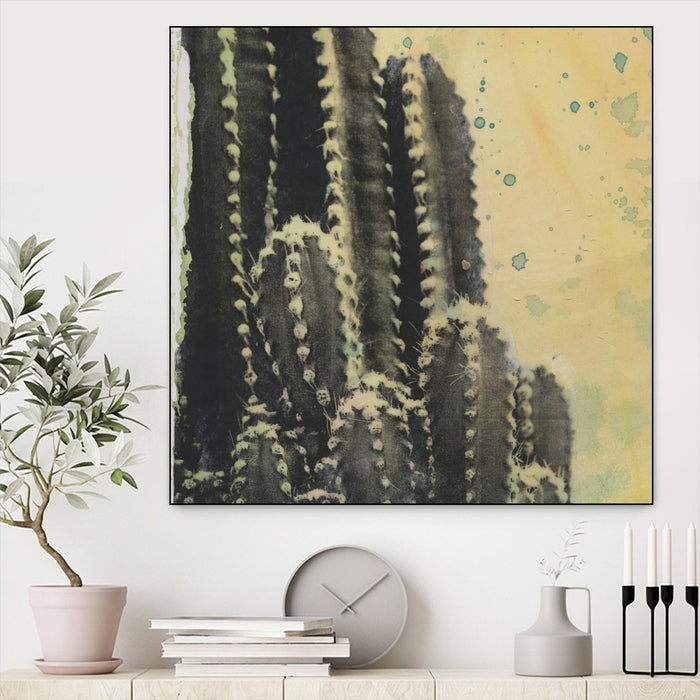 \"Desert Dreams Iv\" Canvas Framed Black 20x20 Wall Art