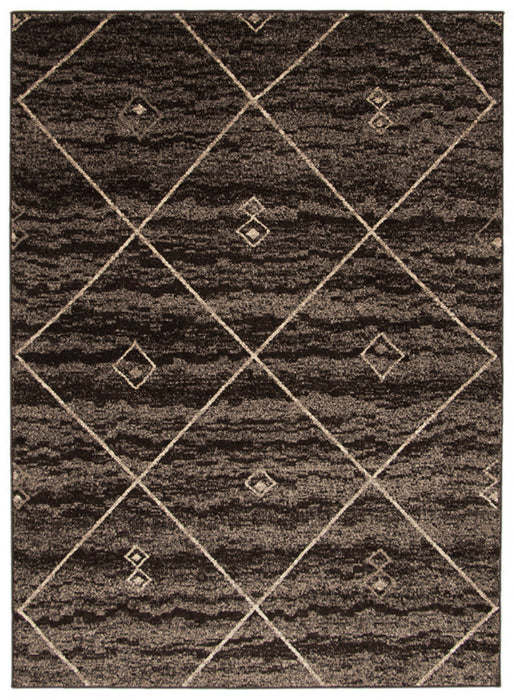 Grande Brown/Ivory 6'7\" X 9'6\" Area Rug