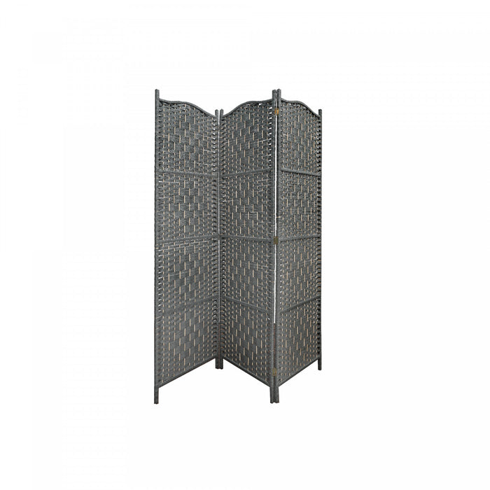 3 Panel Woven Bamboo Screen Rowan