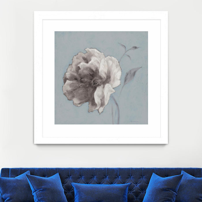\"Floral Symposium Ii\" Matted and Framed White 36x36 Wall Art