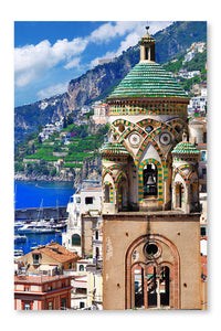 Architecture Of Beautiful Amalfi 24x36 Wall Art Frame And Fabric Panel