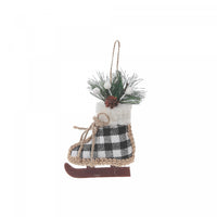 White Buffalo Christmas Ornament Skates