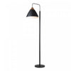 Tote Black & Brass Floor Lamp