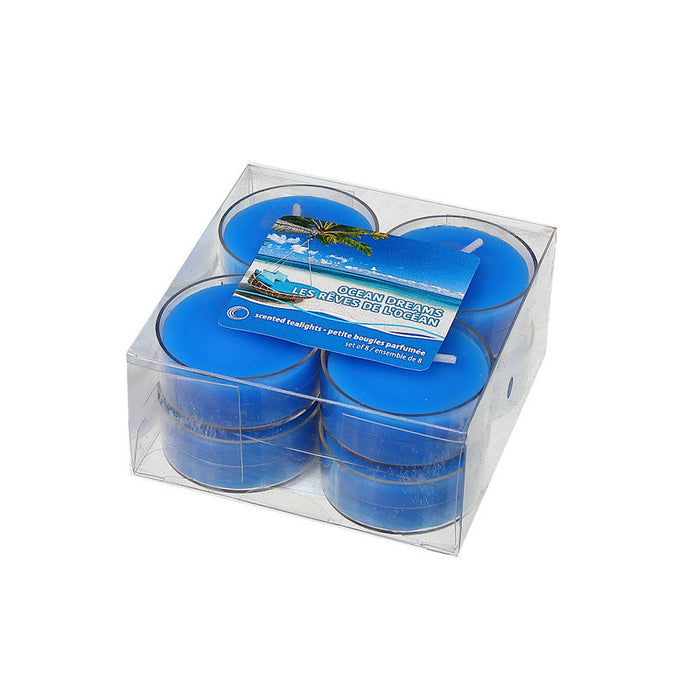 8 Pk Scented Tealights Ocean Dreams - Set of 2 Candle