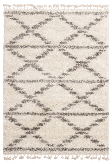 Helma Liv Cream Shag 3'11\" X 5'11\" Area Rug
