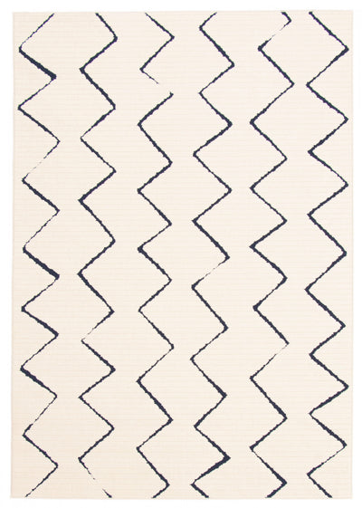 Kimi Blue-Ivory 3'11" x 5'7" Area Rug
