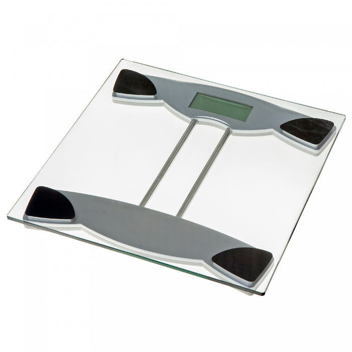 Digital Glass Body Scale Square - Clear Bath Accessories
