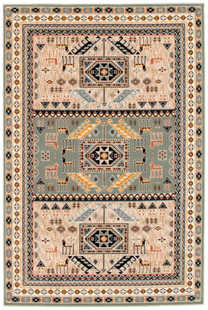 Quincy Teal Area Rug - 7'10