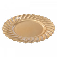Charger Plate Wavy Gold 13