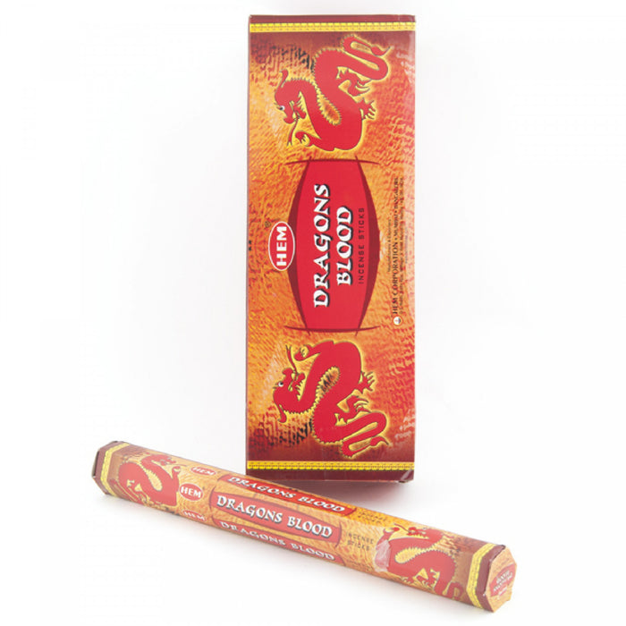 Hem Incense 20 Stick Dragons Blood - Set of 6 Incense Sticks
