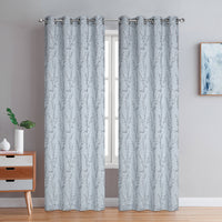Dundee Grommet Pair of Grey Curtain Panels - 54x84