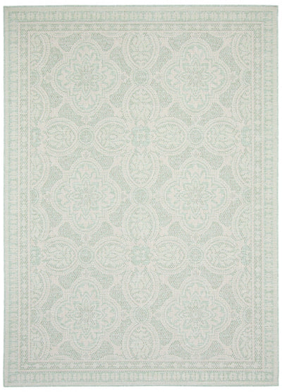 Neisha Traditional Mint Rug 6'7" X 9'6" Area Rug