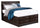 Yorkdale 12-Drawer Platform Bed with Headboard & Storage Frame, Made in Canada, Brown - Queen Size