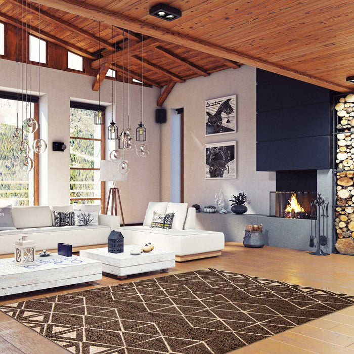 Davina Chocolate Area Rug - 6'7\" X 9'10\" 