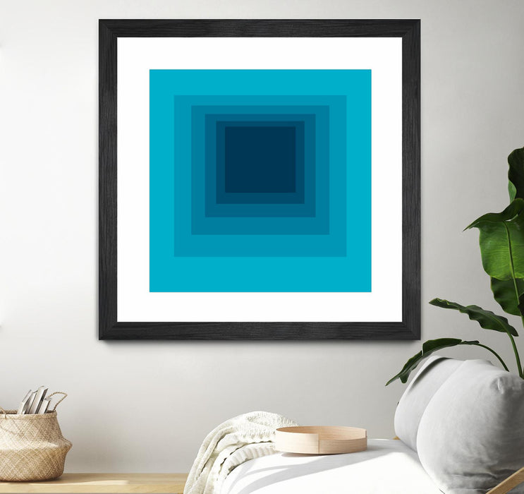 \"After Josef D\" Matted and Framed Black 30x30 Wall Art