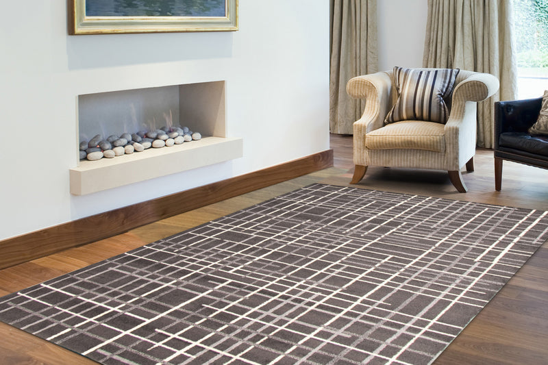 Taite Anthracite Area Rug - 3'11\" x 5'7\"