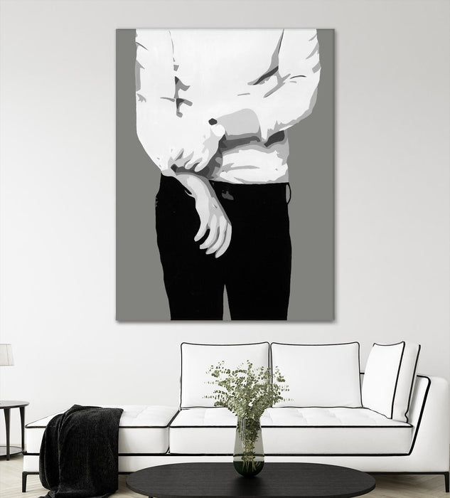 \"Mr.right Black And White\" Giant Art 72x54 Wall Art