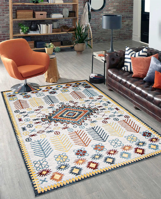 Gypsy Grey Machine Washable Area Rug - 6'0\" x 9'0\"