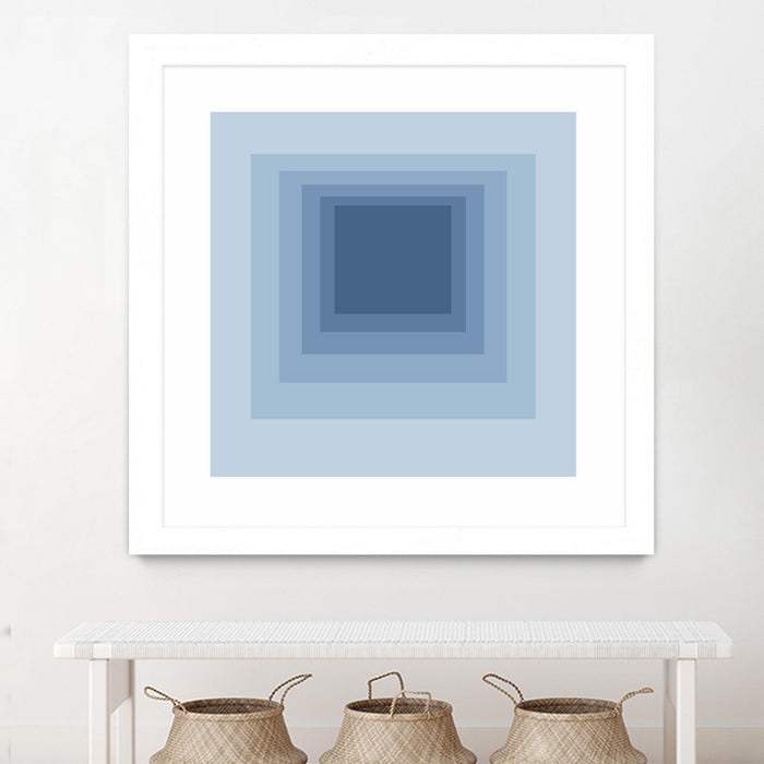 \"After Josef J\" Matted and Framed White 30x30 Wall Art