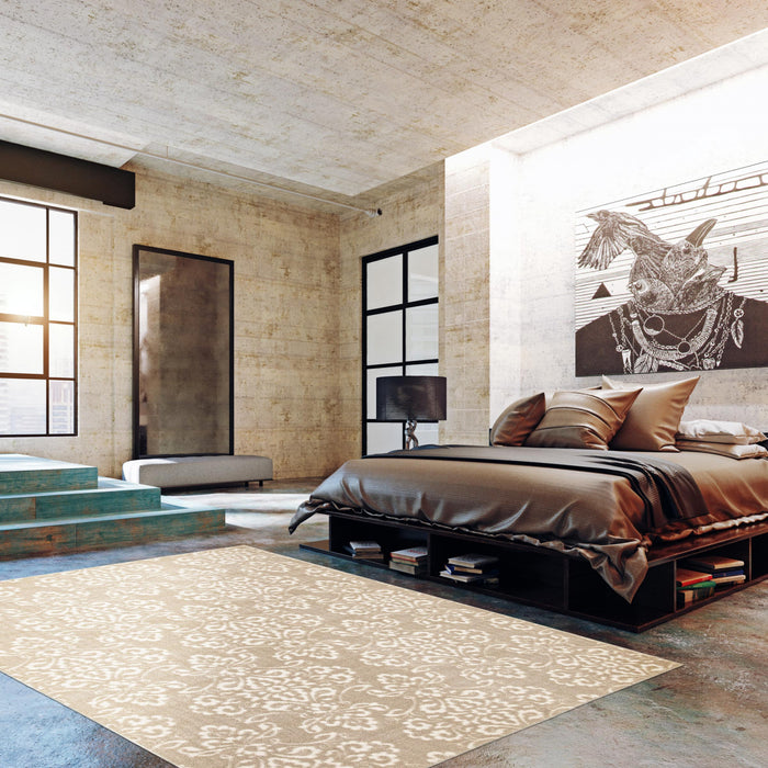 Caledonia Ivory 3'11\" x 5'7\" Area Rug