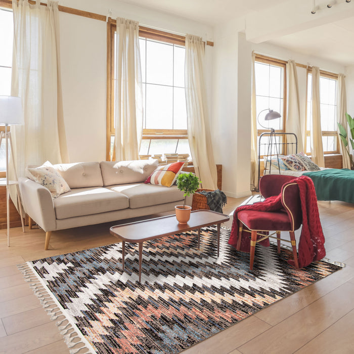 Vera Sun Multi-Colour Area Rug - 5'2\" x 7'5\"