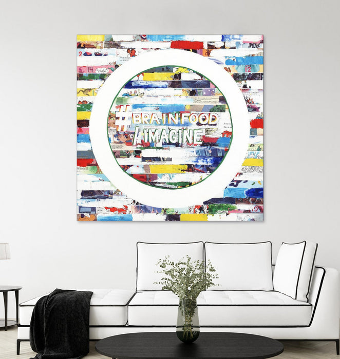 \"Smoke Circus Iv\" Giant Art 54x54 Wall Art