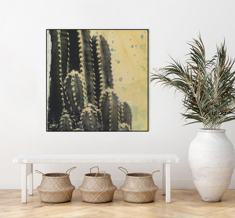 \"Desert Dreams Iv\" Canvas Framed Black 20x20 Wall Art