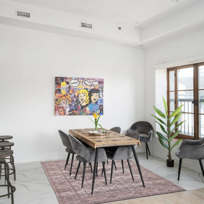 Rosamond Grey Rug 5'3\" X 8'0\" Area Rug