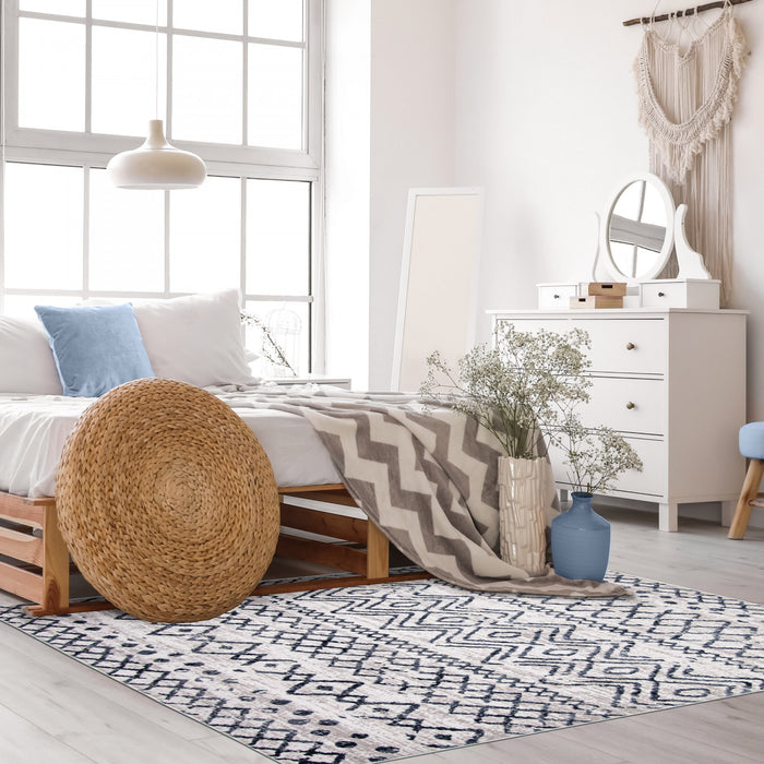 Dita Navy Area Rug - 3'11\" X 5'7\" 