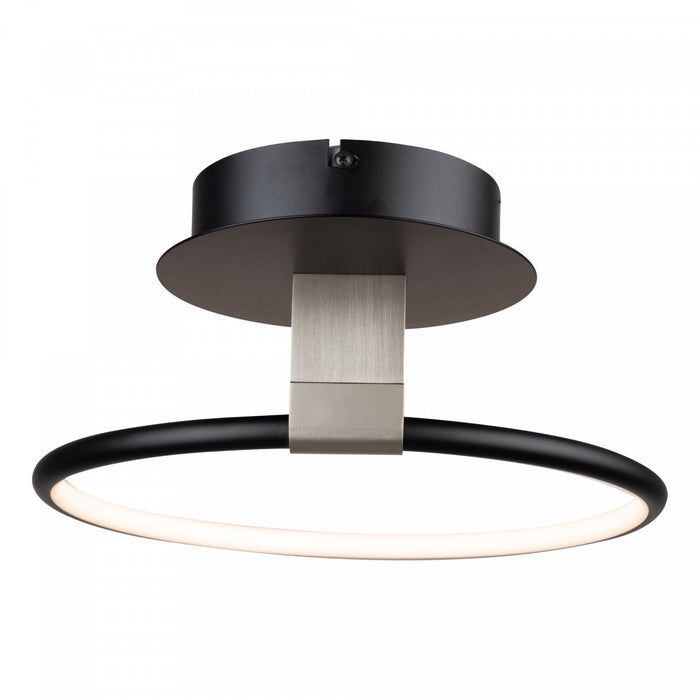 Halo Black Integrated LED Semi-Flush Mount