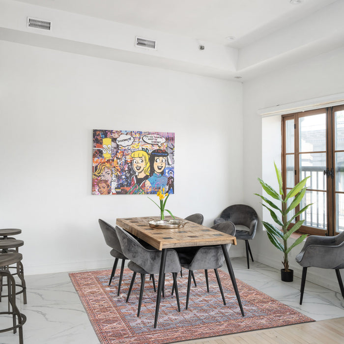 Rosamond Blue Rug 7'10\" X 10'0\" Area Rug