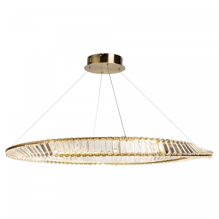 Stella 60 W LED Brushed Brass Pendant