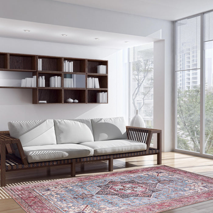 Ophelia Blue Rug 5'3\" X 8'0\" Area Rug