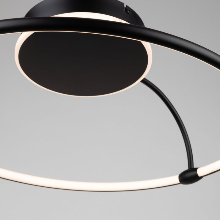 Halo Black Integrated LED Semi-Flush Mount III